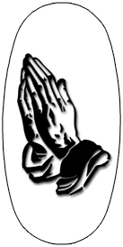 DASOV 516 BK WT Black Praying Hands White Background copy